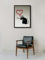 Banksy « Love Rat » XL VERSION 90/150